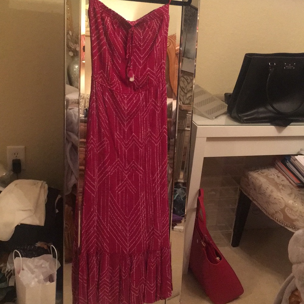 Boho chic Raspberry Maxi dress - Picture 4 of 7